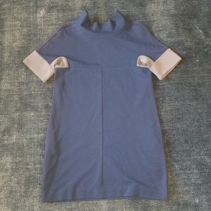 MARNI Fall 2014 RTW Navy + Brown Dress